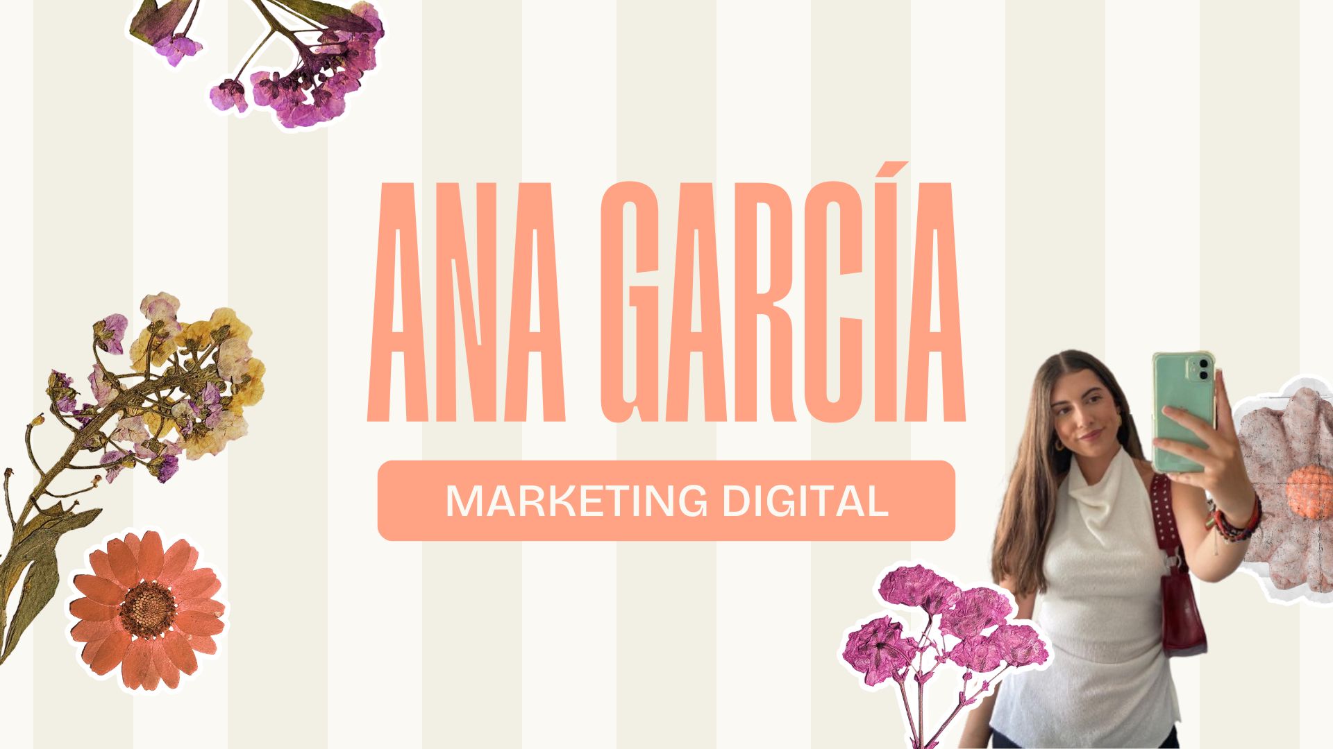 Presentación Portfolio Creativo Vintage Beige y Marrón